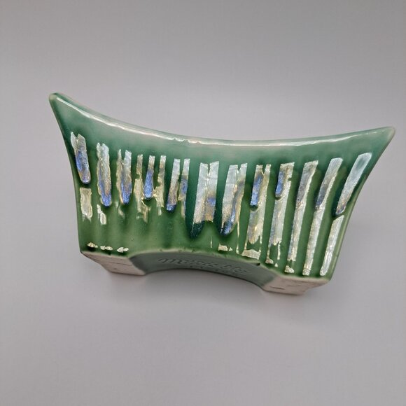 Marietta Modern Green Drip Glaze Planter Cactus Indoor Mid Century Modern Decor - Picture 9 of 14